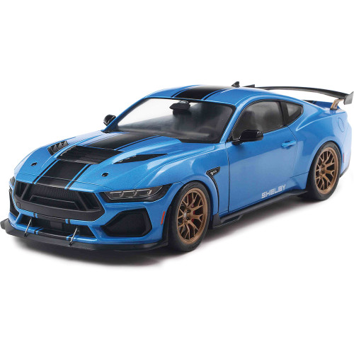 2025 Shelby Mustang Super Snake - Grabber Blue 1:18 Scale Diecast Model Car by Solido Main Image