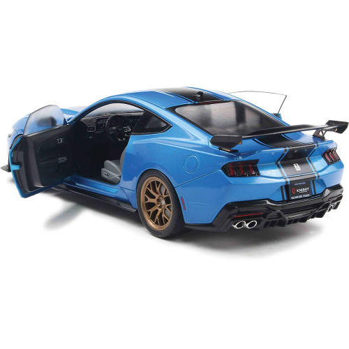2025 Shelby Mustang Super Snake - Grabber Blue 1:18 Scale Diecast Model Car by Solido Alt Image 1