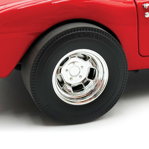 1961 Corvette Gasser - Red 1:18 Scale Diecast Model Car by Acme Alt Image 7