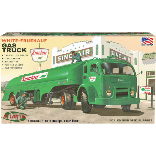 Vintage White Gasoline Truck - Model Kit Main Image