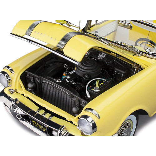 1955 Pontiac Star Chief Open Convertible - White Mist / Avalon Yellow Alt Image 7