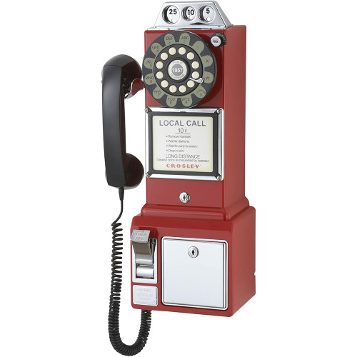 Classic Pay Phone - Red  Home Décor by Crosley Main Image Classic Pay Phone - Red  Home Décor by Crosley Main Image