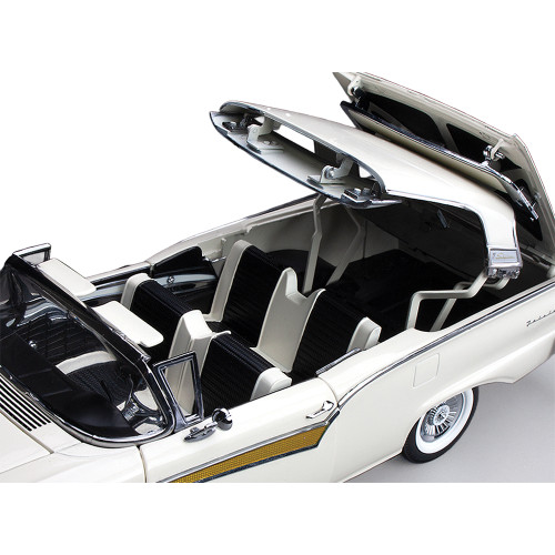 1957 Ford Fairlane 500 Skyliner -Colonial White 1:18 Scale Diecast Model Car by Sunstar Alt Image 8