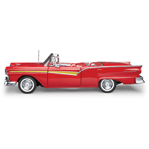 1957 Ford Fairlane 500 Skyliner-Flame Red 1:18 Scale Diecast Model Car by Sunstar Alt Image 7