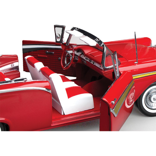 1957 Ford Fairlane 500 Skyliner-Flame Red 1:18 Scale Diecast Model Car by Sunstar Alt Image 8
