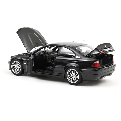 2003 BMW E46 M3 CSL - Saphire Black 1:18 Scale Diecast Model Car by Norev Alt Image 3