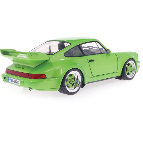 1990 Porsche 911 (964) Carrera RS - Green 1:18 Scale Diecast Model Car by Solido Alt Image 1