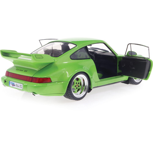 1990 Porsche 911 (964) Carrera RS - Green 1:18 Scale Diecast Model Car by Solido Alt Image 2