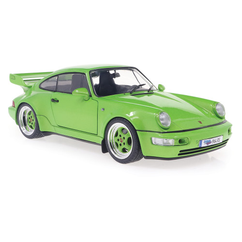 1990 Porsche 911 (964) Carrera RS - Green 1:18 Scale Diecast Model Car by Solido Alt Image 3