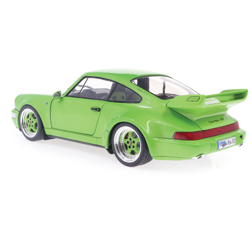 1990 Porsche 911 (964) Carrera RS - Green 1:18 Scale Diecast Model Car by Solido Alt Image 4