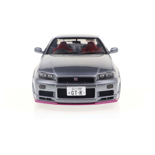 1999 Nissan GT-R (R34) - Gray 1:18 Scale Diecast Model Car by Solido Alt Image 2