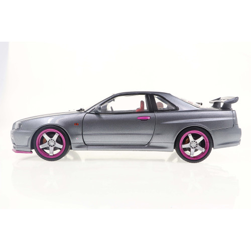 1999 Nissan GT-R (R34) Gray Diecast Model Car | Solido