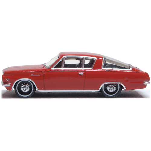 1965 Plymouth Barracuda  - Medium Red 1:87 Scale  by Oxford Diecast Alt Image 3