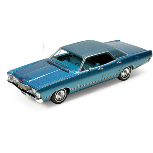 1968 Mercury Brougham - Aqua 1:43 Scale Cast Resin Model Car by Goldvarg Collection Main Image