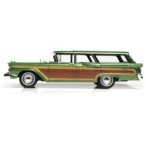 1959 Ford Country Squire - Green Metallic 1:43 Scale Cast Resin Model Car by Goldvarg Collection Alt Image 3