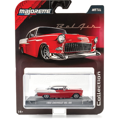 1955 Chevy Bel Air - Red 1:64 Scale Diecast Model Car by Majorette Alt Image 4