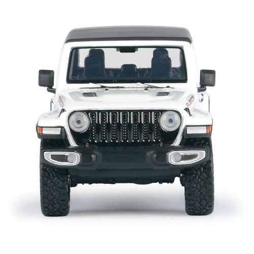 Jeep Gladiator Rubicon - Soft Top - White 1:27 Scale Diecast Model Truck by Motormax Alt Image 2