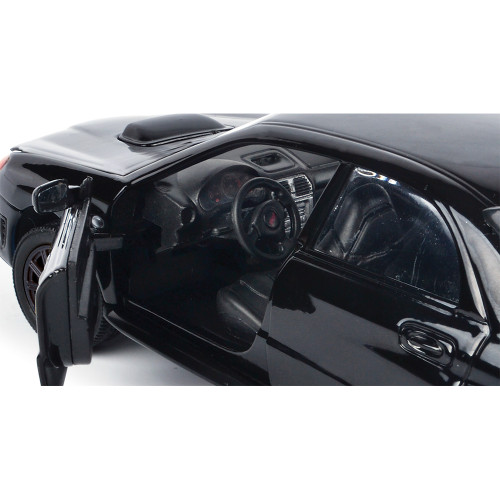 Subaru Impreza WRX STI - Black 1:24 Scale Diecast Model Car by Motormax Alt Image 5
