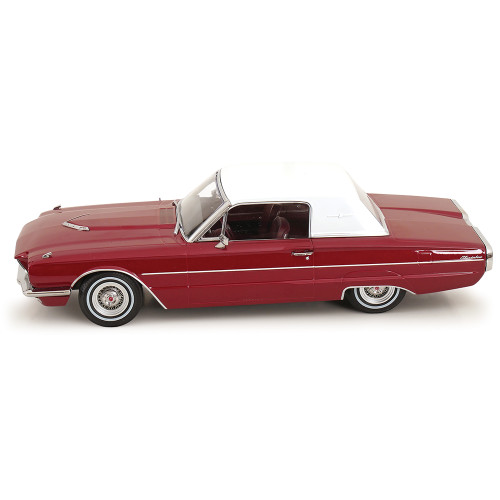 1966 Ford Thunderbird - Red & White 1:18 Scale Diecast Model Car by KK Scale Alt Image 2