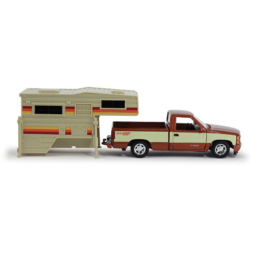 1992 Chevy 454 SS Pickup With Slide-In Camper 1:24 Scale  by Motormax Alt Image 7