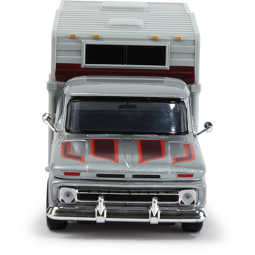1966 Chevy C10 Pickup With Slide-In Camper 1:24 Scale  by Motormax Alt Image 7