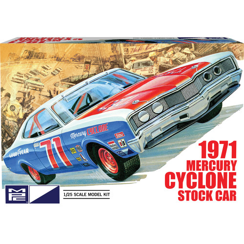 1971 Mercury Cyclone Stock Car 1:25 Scale Plastic Model Kit by MPC Models Main Image