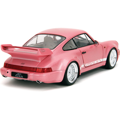 Porsche 911 Carrera RS (964) - Pink 1:18 Scale Diecast Model Car by Jada Toys Alt Image 8