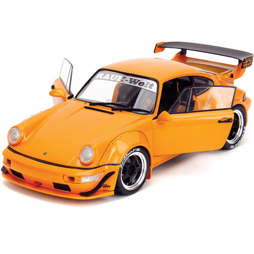 2016 Porsche RWB Hibiki Bodykit - Orange 1:18 Scale Diecast Model Car by Jada Toys Alt Image 1