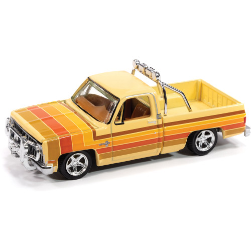 1981 Chevy Silverado Fleetside Lowered Hobby Exclusive 1:64 Scale Diecast Model Truck by Auto World Main Image