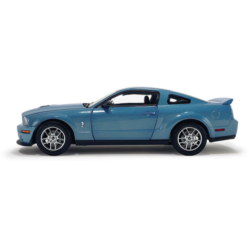 2007 Ford Mustang G.T. 500 - Windveil Blue 1:18 Scale Diecast Model Car by Shelby Collectibles Alt Image 3