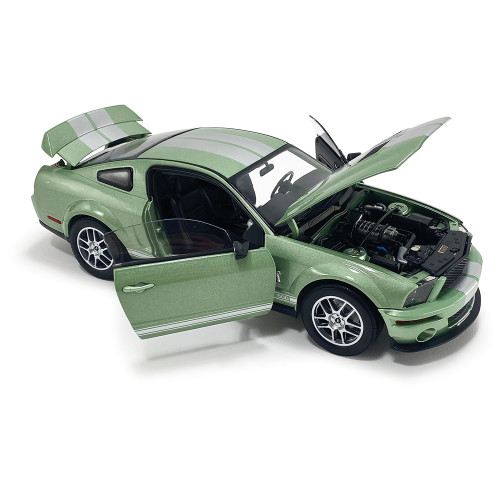 2007 Ford Mustang G.T. 500 - Lime Green 1:18 Scale Diecast Model Car by Shelby Collectibles Alt Image 1