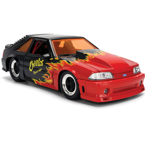 1989 Ford Mustang GT w/Chester Cheetah - Flaming Hot Cheetos 1:24 Scale Diecast Model Car by Jada Toys Alt Image 8