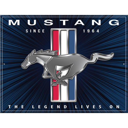 Mustang Lives On Metal Sign Main Image