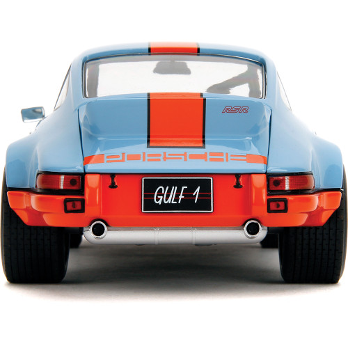 1973 Porsche 911 RSR Gulf Oil Diecast Model Car | Pink Slips