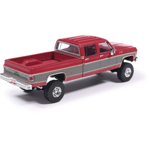 1977 GMC Sierra Grande K2500 Crew Cab Wideside - Dark Red Metallic and Silver Special Two-Tone - Lifted Alt Image 1