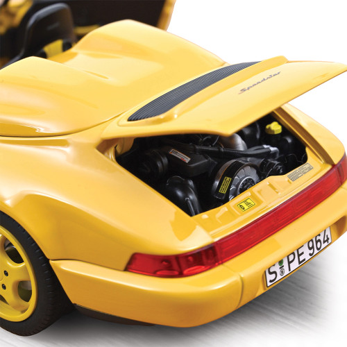 1993 Porsche 911 Speedster - Speed Yellow 1:18 Scale Diecast Model Car by Norev Alt Image 4