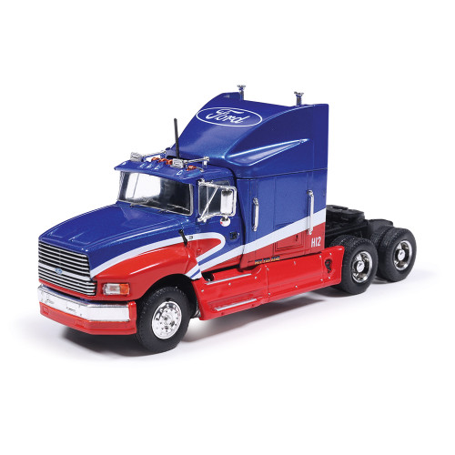 1990 Ford Aeromax - Red & Blue 1:64 Scale Diecast Model Truck by IXO Models Main Image