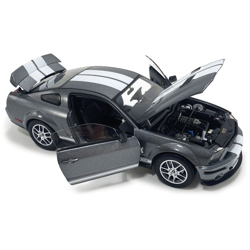 2007 Ford Mustang Shelby GT500 - Alloy Metallic 1:18 Scale Diecast Model Car by Shelby Collectibles Alt Image 2