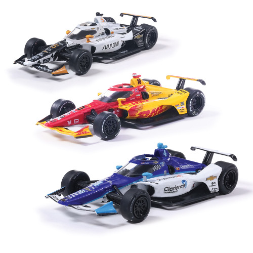 2025 Indianapolis 500 Victory Row Collector's 3 Car Set 1:64 Scale Diecast Model Car by IXO Models Main Image