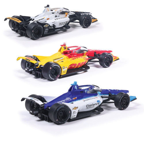 2025 Indianapolis 500 Victory Row Collector's 3 Car Set 1:64 Scale Diecast Model Car by IXO Models Alt Image 1