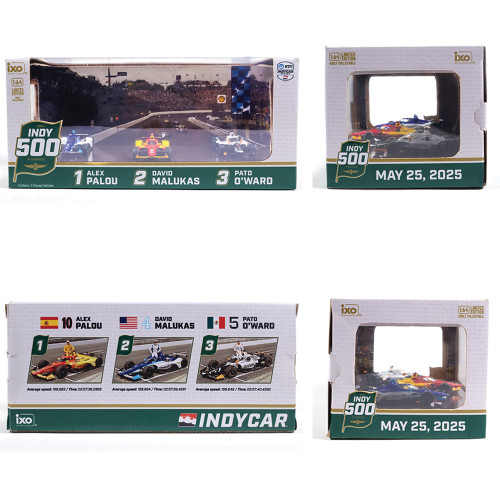 2025 Indianapolis 500 Victory Row Collector's 3 Car Set 1:64 Scale Diecast Model Car by IXO Models Alt Image 8