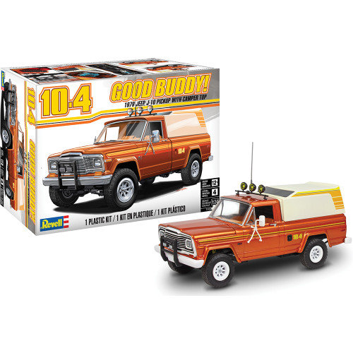 1979 Jeep J-10 Pickup with Camper Top - Plastic Model Kit Alt Image 1