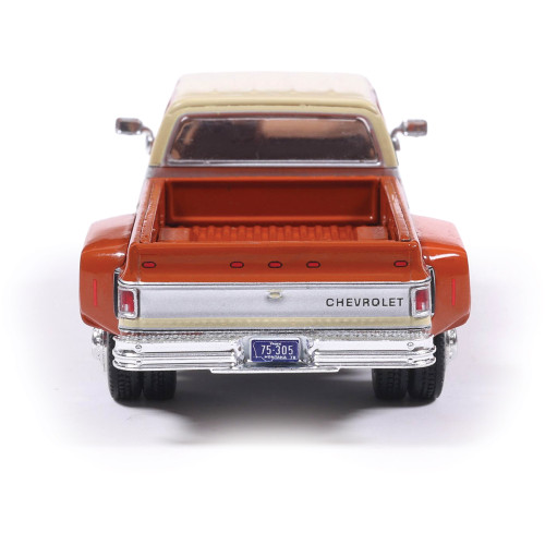 1975 Chevrolet K30 Crew Dab Dually - Grecian Bronze and Santa Fe Tan Deluxe Two-Tone 1:64 Scale Diecast Model Car by IXO Models Alt Image 6