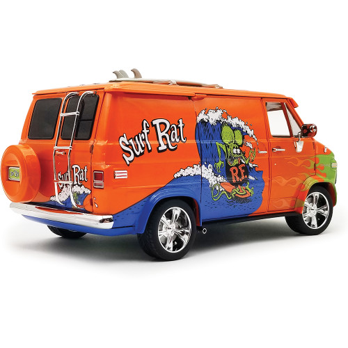 1976 Chevrolet Rat Fink G-Series Van - Surf Rat w/Figure, Surfboard & Sticker Alt Image 2