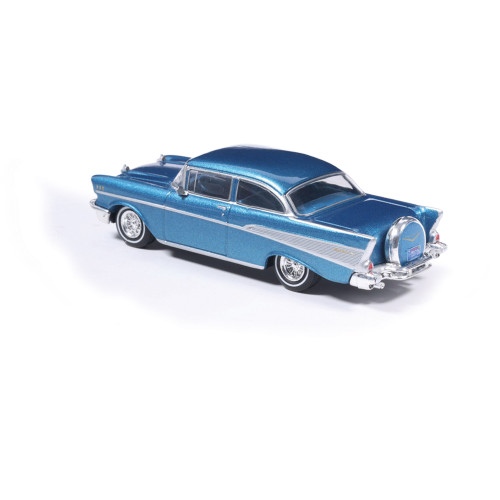 1957 Chevrolet Bel Air Sedan with Continental Kit - Harbor Blue Alt Image 3
