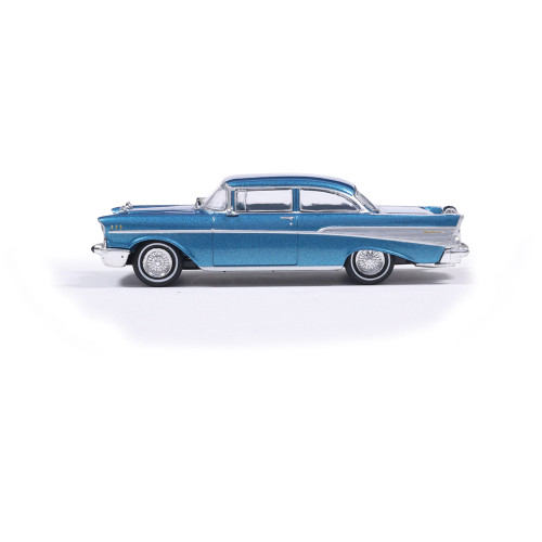 1957 Chevrolet Bel Air Sedan with Continental Kit - Harbor Blue Alt Image 4