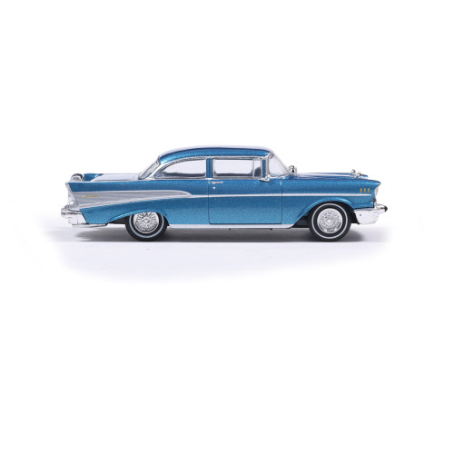 1957 Chevrolet Bel Air Sedan with Continental Kit - Harbor Blue Alt Image 7