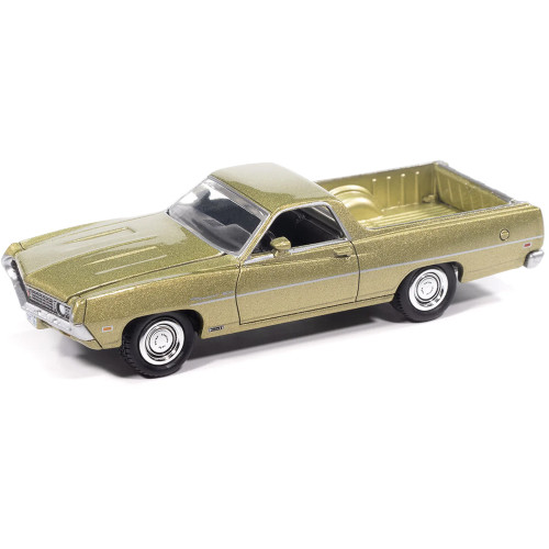 1970 Ford Ranchero 500 - Medium Lime Poly 1:64 Scale Diecast Model Truck by Johnny Lightning Main Image