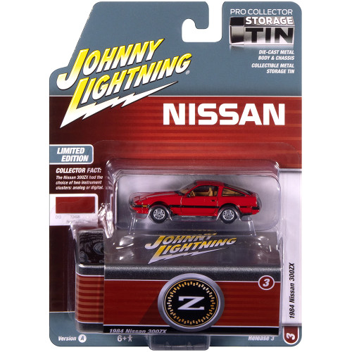 1984 Nissan 300zx Regatta Red Diecast Model Car | Johnny Lightning