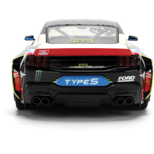 2025 Ford Mustang RTR w/Lights - Vaughn Gittin Jr. 1:24 Scale Diecast Model Car by Jada Toys Alt Image 7